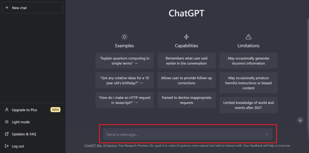 ChatGPT API  画像：使い方①