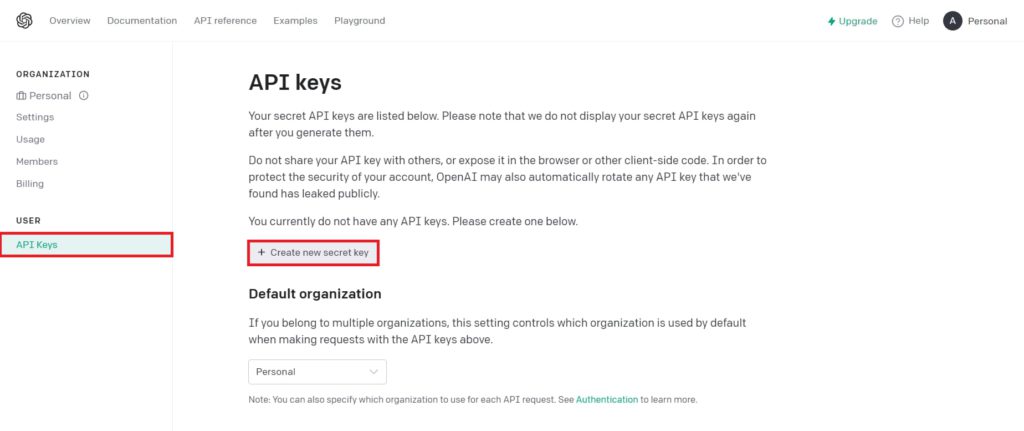 ChatGPT API  画像：API ③